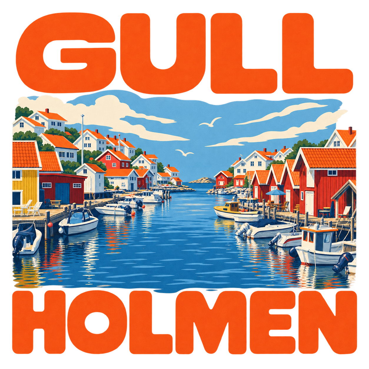 Gullholmen — grafiskt tryck